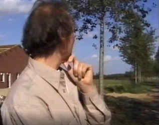 Frame from the 1999 interview with Paul Cooijmans